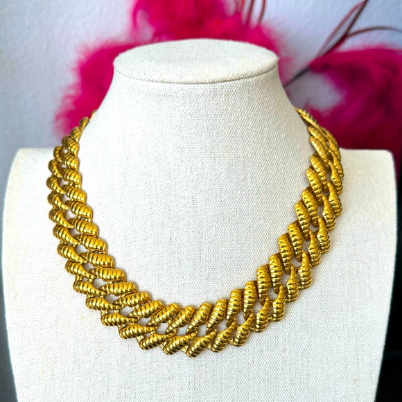 Napier Jewelry - Napier Gold Vintage Collar Necklace